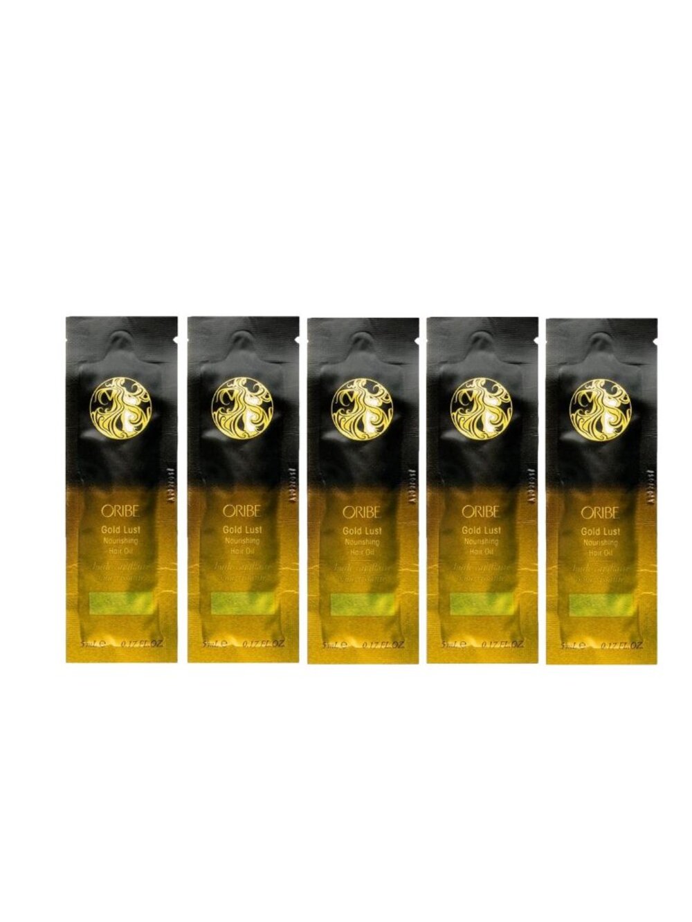 Oribe 5 Piece Gold Lust Nourishing Hair Oil Sample 5ml Each